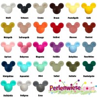 Silikon Motivperle Mäuschen Bär